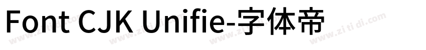 Font CJK Unifie字体转换